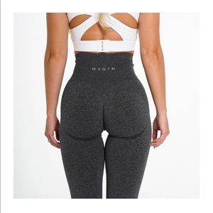 Nvgtn black speckled workout contour leggings